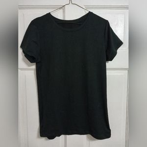 Emme Jordan Short Sleeve Crew Neck T Shirt Black Juniors Size 1X